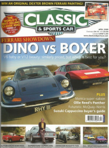 CLASSIC & SPORTSCAR 2008 APR - T39, DINO v BOXER, McQUAY-NORRIS